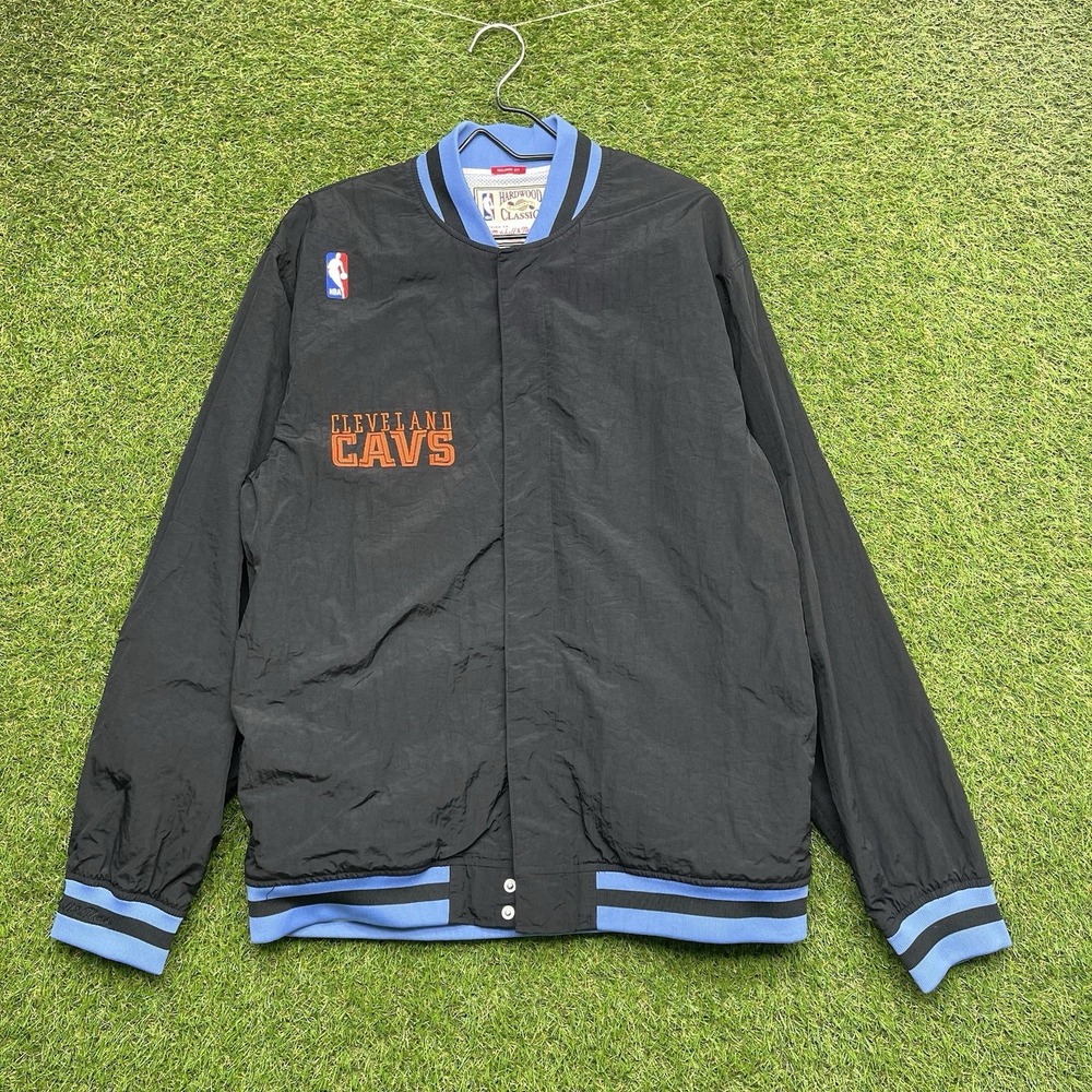 Cleveland Cavs Mitchell and Ness Jacket Mens Large Authentic Warm Up Zip Up